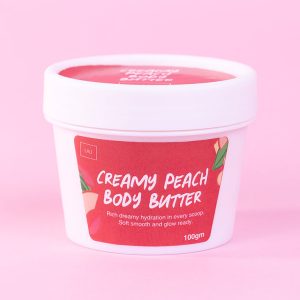 Creamy peach body butter